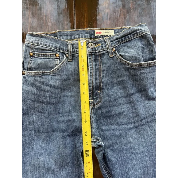 Wrangler Men's Blue Jeans Denim Straight Fit 30x30 Medium Wash Cowboy Ranchers - Picture 13 of 16